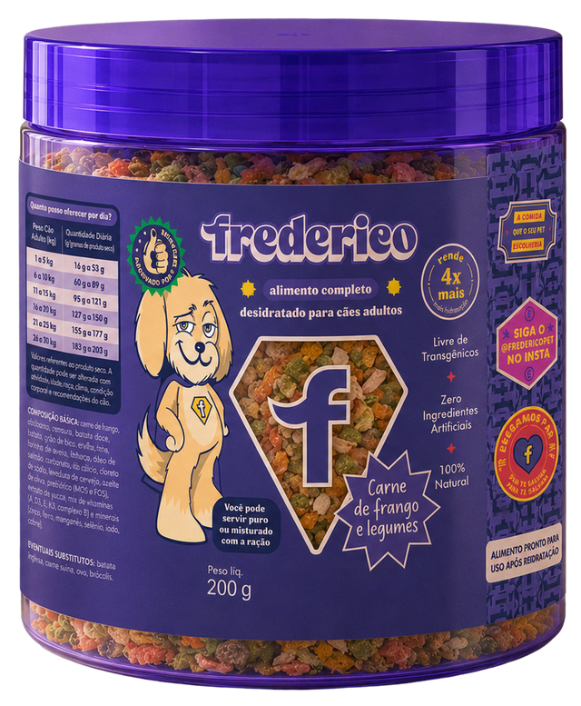 Carne de frango e legumes